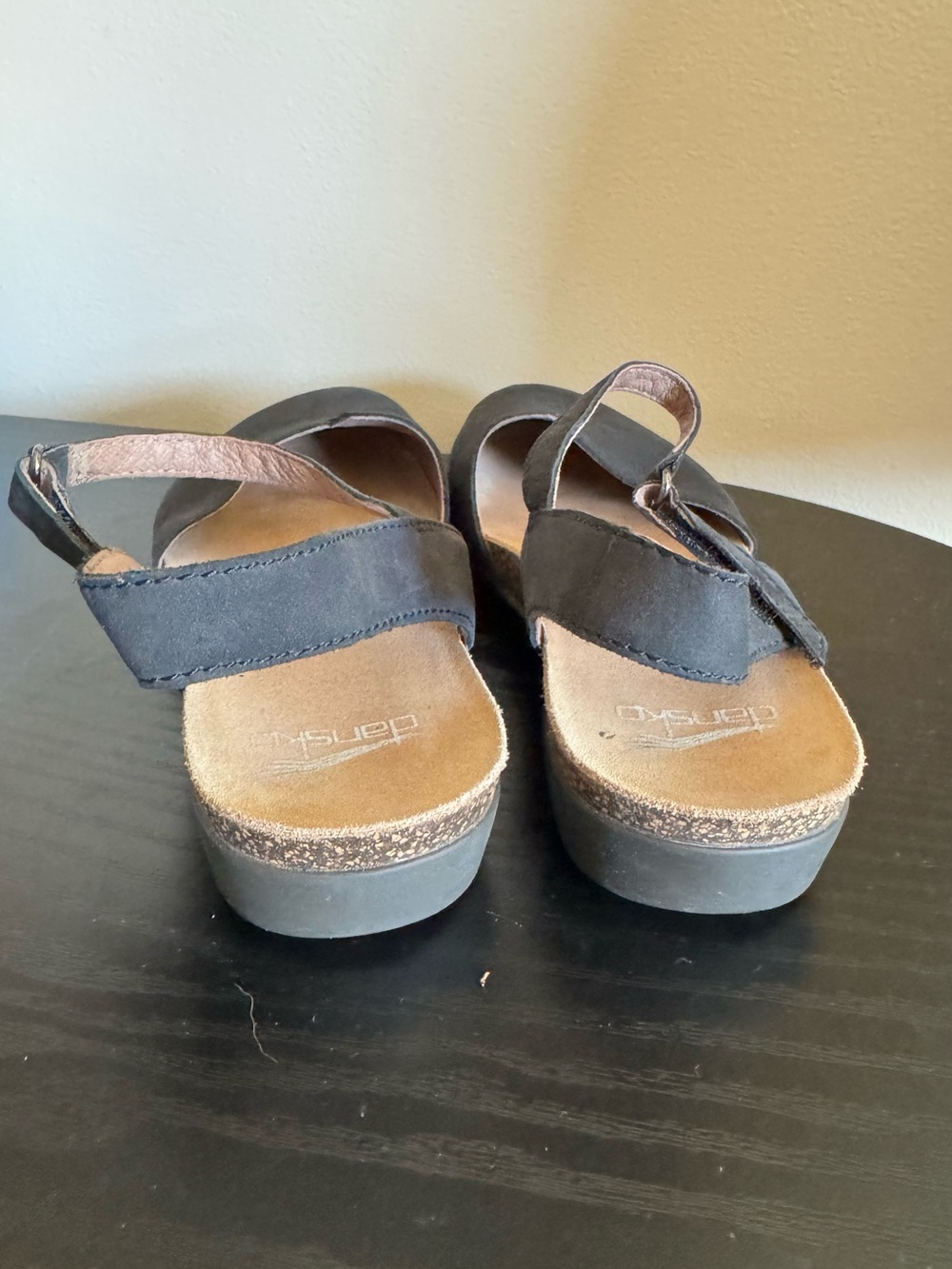 Dansko Rowan Black Suede Slingback Clogs - Picture 4 of 6